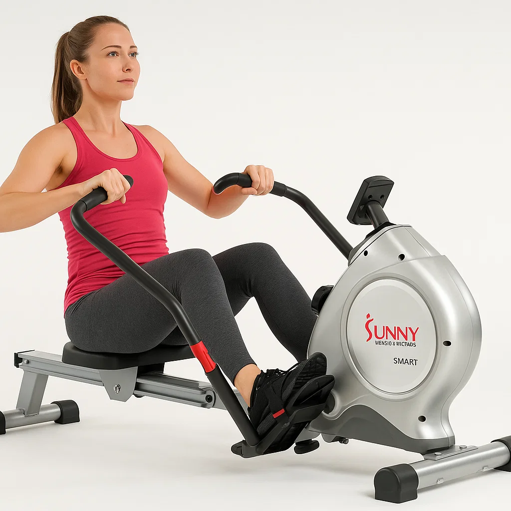 Sunny Health & Fitness Smart Full Motion Rower